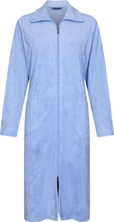 Lichtblauwe badstof badjas Pastunette - Blauw - Maat - M