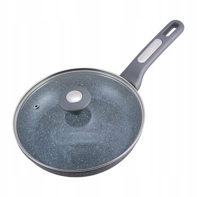 Granit Koekenpan 22cm met Deksel - Geschikt voor Inductie