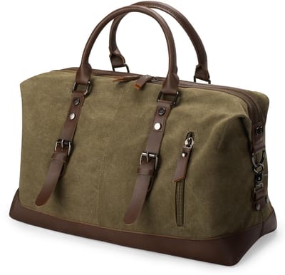 Dailygoods- Reistas 32L - Vintage Canvas - Weekendtas - Sporttas - Handbagage - Verstelbare Schouderriem - Antislip Onderkant