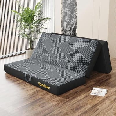 Extra Dikke Vouwmatras 15 cm – 3-delig Gelschuim Gastenmatras voor Camping en Logeerbed