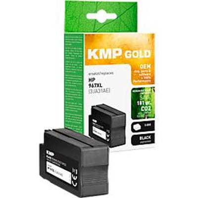 Inktcartridge KMP, vervangt HP 967XL (3JA31AE), tot 30000 pagina's, enkele verpakking, zwart