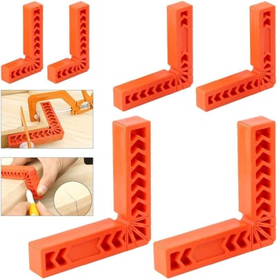 Set van 6 Positioneringshoeken 3" 4" 6" - L-vormige Hoekmeter voor Houtbewerking, Fotolijsten en Meubels, Precisie Gereedschap voor Timmerwerk