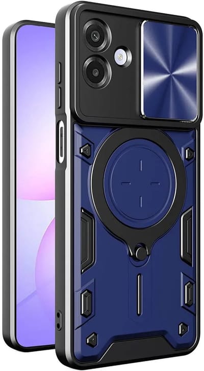 Hoesje geschikt voor Samsung Galaxy A07 4G - Techsuit CamGuard Pro Back Cover - Blauw