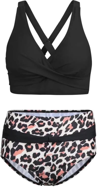 Dailygoods- Bikiniset Dames - Push-up Kraag - Badmode - Sneldrogend - Ademend - Geschikt voor Zwemmen en Strand - Badpak