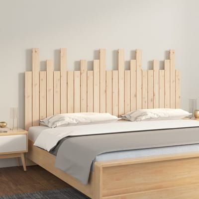 vidaXL - Hoofdbord - wandmontage - 159,5x3x80 - cm - massief - grenenhout
