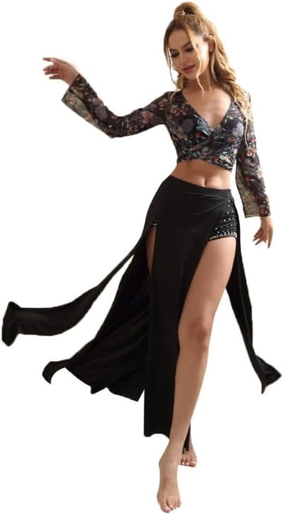 Bellydance Kleding voor Volwassenen: Elegante Rok en Tops voor Oriëntaalse Dans