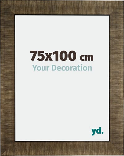Your Decoration - Fotolijst 75x100 cm - Hout - Champagne Geborsteld - Leeds