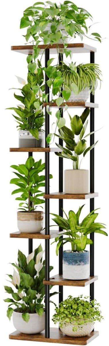 CLVP® Plantentafel - Plantenrek Buiten - Plantensteun - Plantenstandaard - Bruin