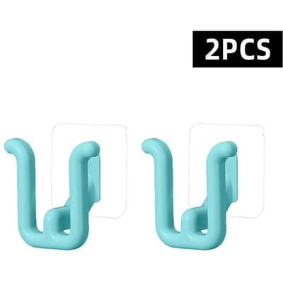 Porte-chaussures auto-adhésif pour salle de bain, crochet simple pour chaussons, support de drainage pour toilettes, crochet de rangement mural pour chambre à coucher, séchoir à chaussures blue