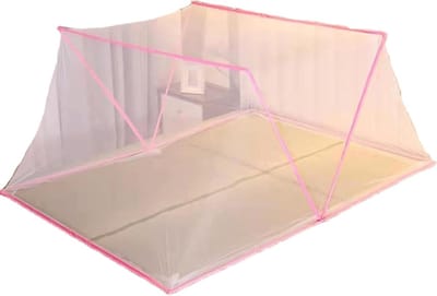 Draagbare Klamboe - Opvouwbare Tent - Insecten Buiten Houden - Zelfdragend Frame - 190x140 cm - Roze