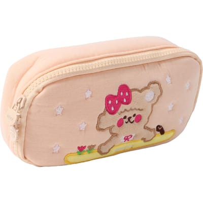 Etui Katoen Schattig Puppy Patroon Grote Capaciteit Cartoon Etui voor Studenten Beige beige