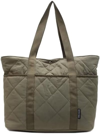 PromoHome Gewatteerde Shopper Tas - Ruime Waterdichte Dameshandtas met Meerdere Vakken