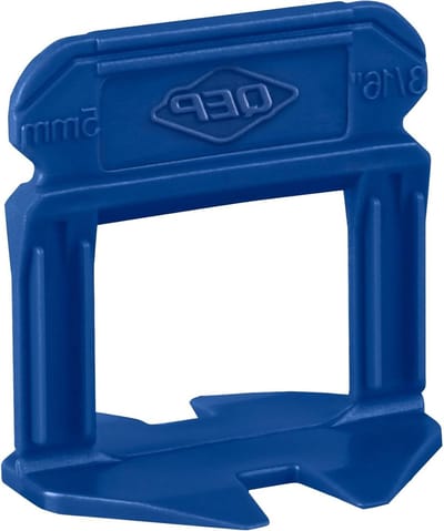 Tegelnivelleringsclips - Tegelzetclips Voegclips - Tegels Egaliseren - Voor 3/16" Voeglijnen - 500 stuks - Blauw