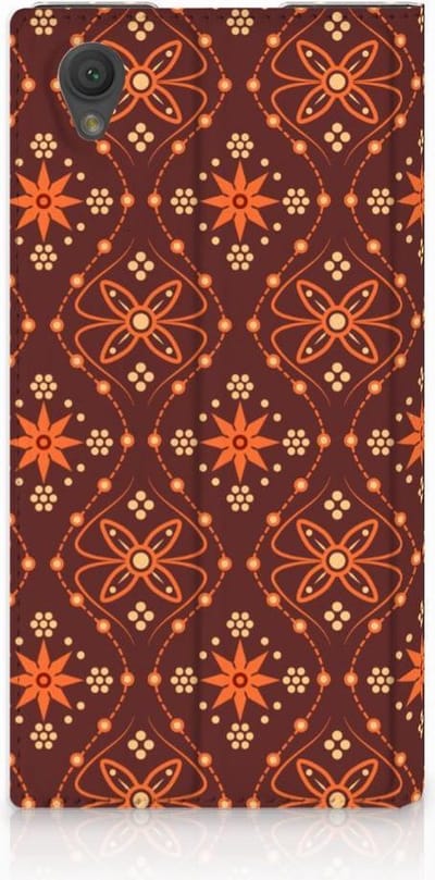 Sony Xperia L1 Hoesje met Magneet Batik Brown