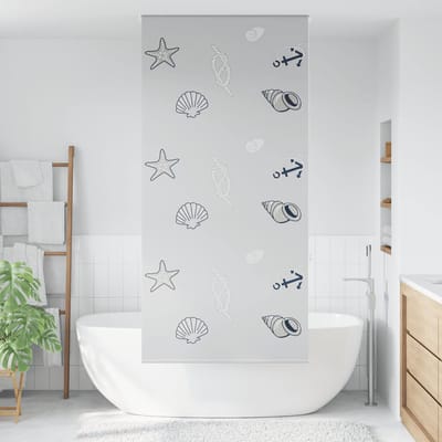 vidaXL - Doucherolgordijn - 90x240 - cm - stofbreedte - 86 - cm