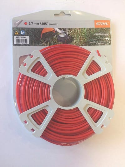 Grastrimmerdraad Rond - Maaidraad Universeel - Gazon Onderhoud - Duurzaam Materiaal - 2.7mm 68m - Rood