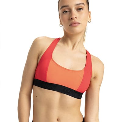 Roxy Active Colorblock Bikinitop Rood XL Vrouw