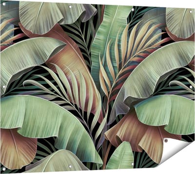 Gards Tuinposter Tropische Bladeren - 120x90 cm - Tuindoek - Tuindecoratie - Wanddecoratie buiten - Tuinschilderij