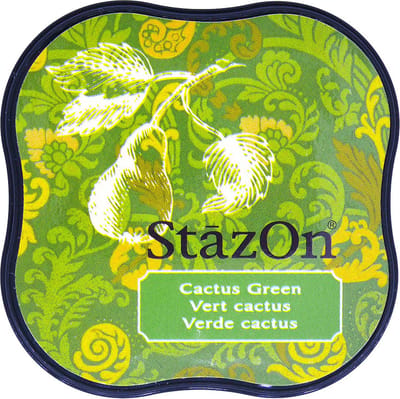 Stempelkussen midi cactus green - Stazon Tsukineko