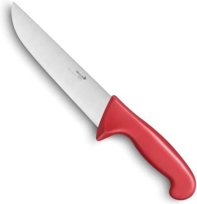 Déglon Slagersmes – Brede Lemmet – Afgeronde Punt – 20 cm – Rood