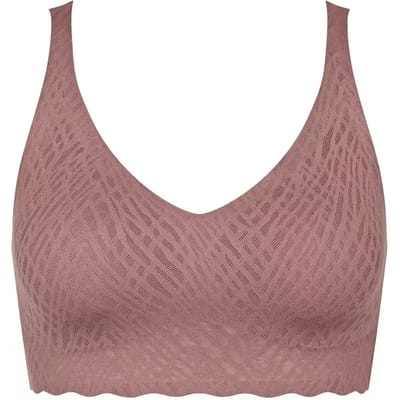 sloggi ZERO Feel Bliss Bralette Dames Beha - Cacao - Maat XS