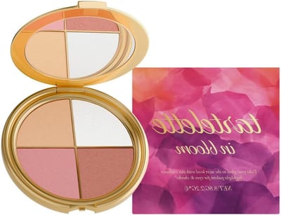 4-in-1 Oogschaduw Palette met Metallic Oogschaduw, Highlighters en Blushers voor Multi-Functioneel Contouren en Make-up.