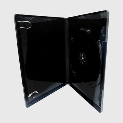 Dailygoods- DVD Hoes Hoogwaardige Kwaliteit - 10 Stuks - Dubbele 14mm - Plastic Buitenhoes - DVD Enclosure - Zwart - Dvd Case