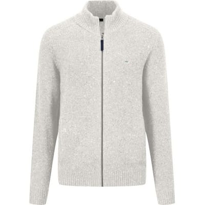 Fynch-Hatton Vest Zip Cardigan Donegal Winter White / male