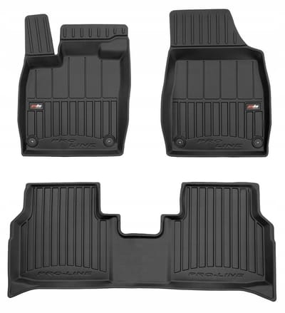 FROGUM PROLINE Automatten - Geschikt voor VOLKSWAGEN ID.4 (vanaf 2020) - 3-delig - TPE Rubber - Zwart