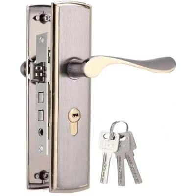 Europese Stijl Slaapkamer Binnendeur Slot Eenvoudige Installatie Vintage Gouden Kleur Deurkruk Slot Set Anti-Diefstal Poortslot Universeel white