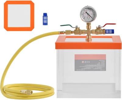 Vacuümkamer, 7,6L - Acryl Ontgassingssysteem - Voor Hars en Siliconen, Laboratoriumgraad