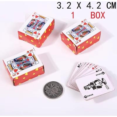 Mini pokerspelletjes, leuk om stress te verlichten voor studenten, klein speelgoed, casual pokerspelletjes, makkelijk mee te nemen. OneSize red