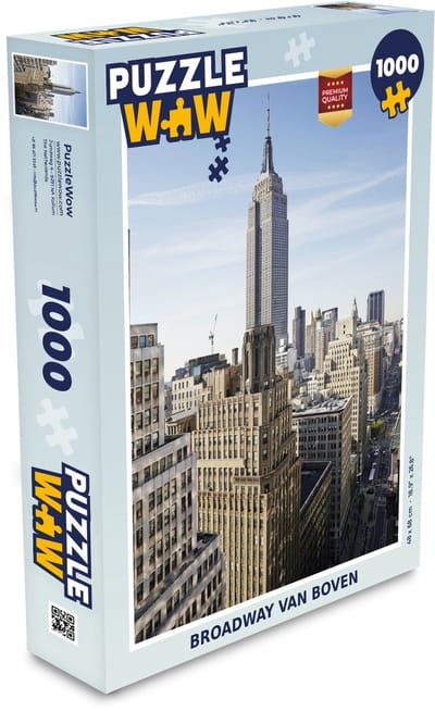 Puzzel New York - Empire State Building - Skyline - Legpuzzel - Puzzel 1000 stukjes volwassenen
