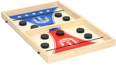 Wins Holland Lobbes Wooden Puck Shooting Game
