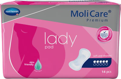 Hartmann Molicare Premium Lady Pads 5 druppels - 12 pakken van 14 stuks
