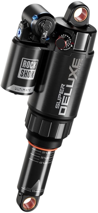 Rockshox Super Deluxe Ultimate Rc2t D1 Sj 15 Schokdemper Zilver 55 mm / 210 mm