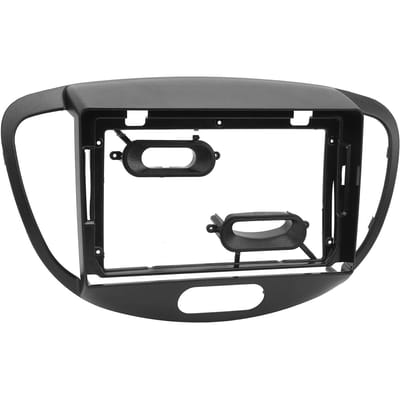 Fascia d'autoradio 9 pouces Noir Protecteur Ajustement Précis Cadre de Panneau de Navigation pour I10 2007 à 2013 Avec Câble black