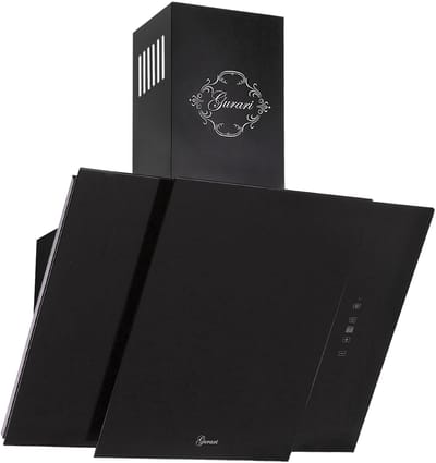 GURARI Waskap GCH S 171 60 BL PRIME N+koolfilter, Afzuigkap 60 cm, Waskap, Zwart, Zwart glas,1000m³/h
