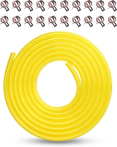 Brandstofleiding PU - Benzineslang Polyurethaan - Kleine Motoren - Hoge Temperatuur Bestendig - 3 Meter 6mm - Geel