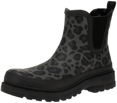 Verbenas 9302180945 Lua Mate Animal - Dames Chelsea Laarzen - Zwart-Leo-Zwart
