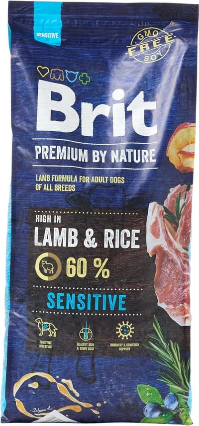 Brit Premium by Nature hondenvoer Sensitive Lamb 15 - Hond