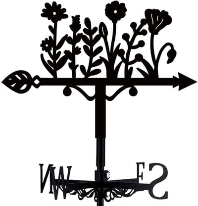 Windwijzer - smeedijzeren windwijzer - decoratief - weerbestendig - geschikt voor tuinen en daken-FXB16