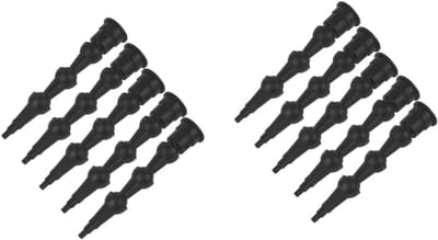 Kitspuit Mondstukken - Flexibele Kittips - Afwerken van Voegen - 360 Graden Buigbaar - 11.5cm Lengte - Zwart