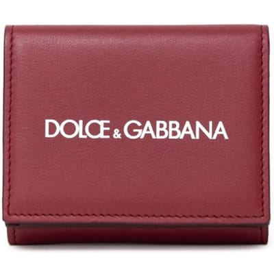 Mini portemonnees in rood leer Dolce & Gabbana