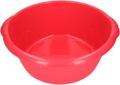 Hega Hoger Afwasteil - 15L - rond - rood - 42 x 17 cm - afwasbak