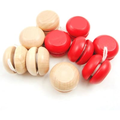 1 Stuk Speciale Milieubescherming Kinder Yoyo Puzzel Yoyo Bal Baby Puzzel Speelgoed Trommelvormig Originele Houten Yoyo Bal