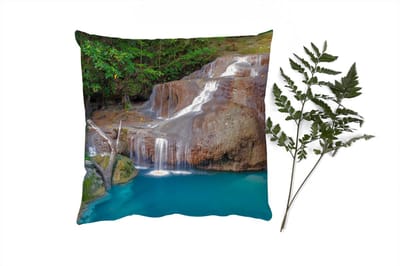 Sierkussens - Kussentjes Woonkamer - 40x40 cm - Waterval - Rots - Landschap