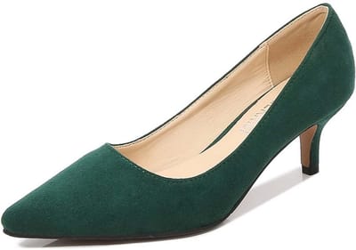 Elegante Dames Pumps met Lage Kittenhak en Puntige Neus - Comfortabele Bruidsschoenen