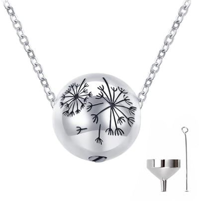 Luxe Ashanger - met Ketting (55 cm) - Voor As, Haren of Parfum - Assieraad - As Ketting - Gedenksieraad - Urn - As Hanger - Incl. As vuller en Opbergzakje - Lucky Bell