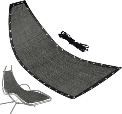 Schommel Vervangingsstof - Hangmatstof - Buiten Ontspannen - Waterdicht & UV-bestendig - 64x197cm - Grijs